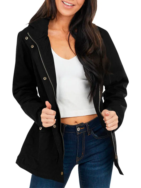 Women's Drawstring Long Sleeve Hoodie Jacket Zip-up Outwear Jacket Tops sold by Tinstree