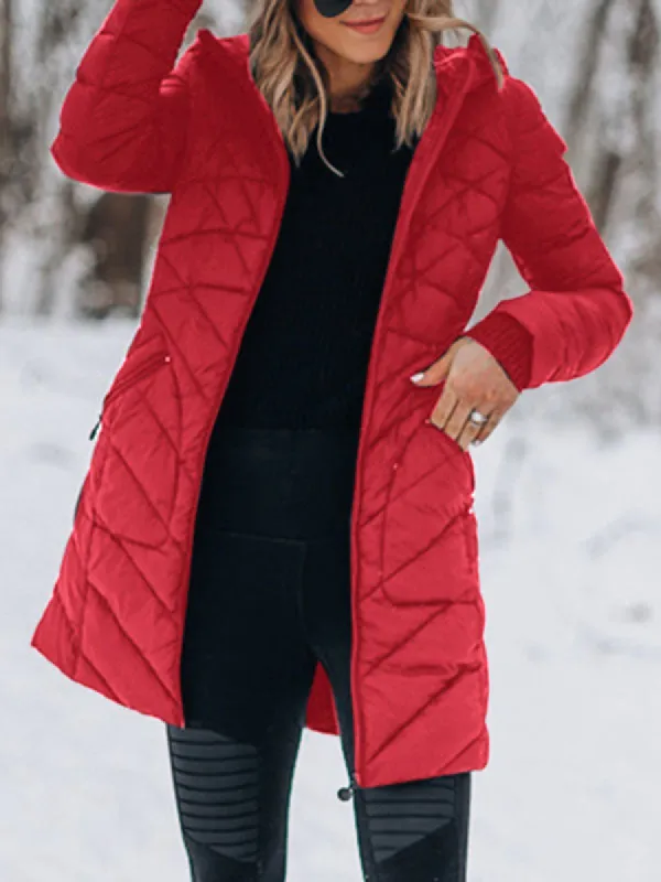 Women Light Down Packable Winter Coat Hooded Outerwear Puffer Jacket sold by Tinstree