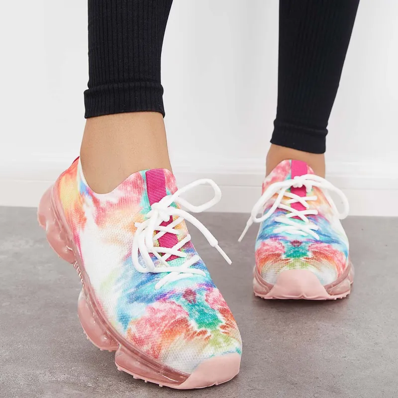 Lace Up Air Cushion Tennis Sports Sneakers Breathable Mesh Shoes sold by Tinstree