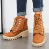Waterproof Platform Wedge Ankle Work Boots Lace Up Hiking Combat Boots sold by Tinstree