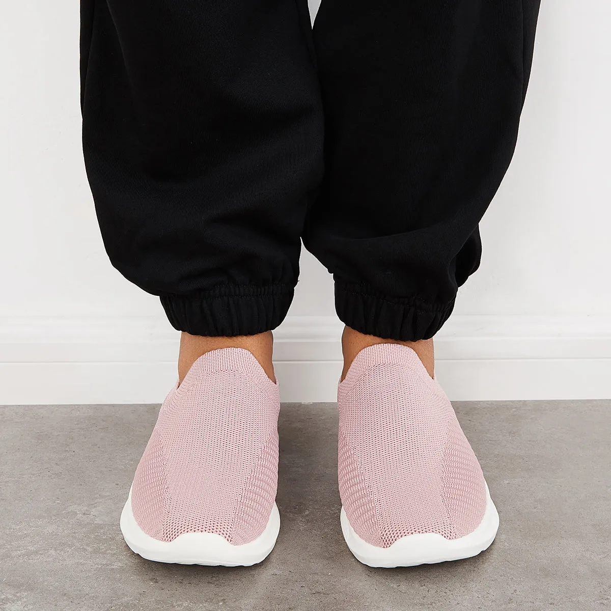 Casual Breathable Mesh Knit Sneakers Slip on Flat Walking Shoes sold by Tinstree product image thumbnail 3