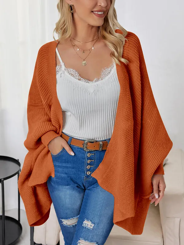 Women Open Front Long Lantern Sleeve Cardigan Oversized Sweater Outwear sold by Tinstree product image thumbnail 5