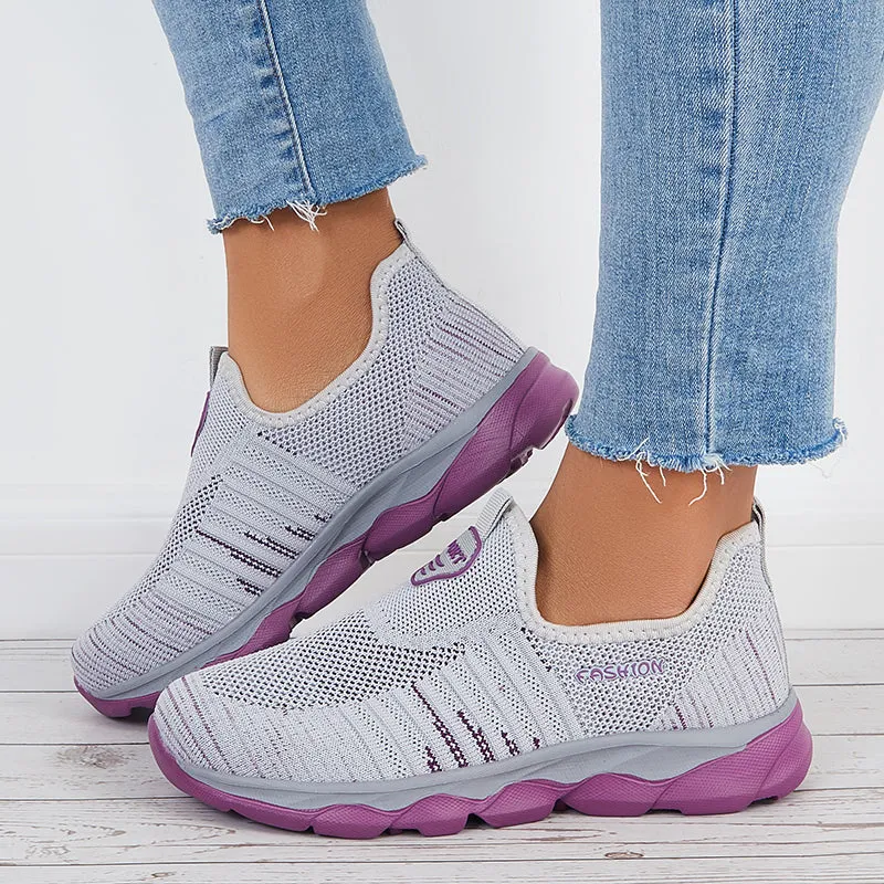 Women Breathable Sneakers Slip on Casual Walking Shoes sold by Tinstree