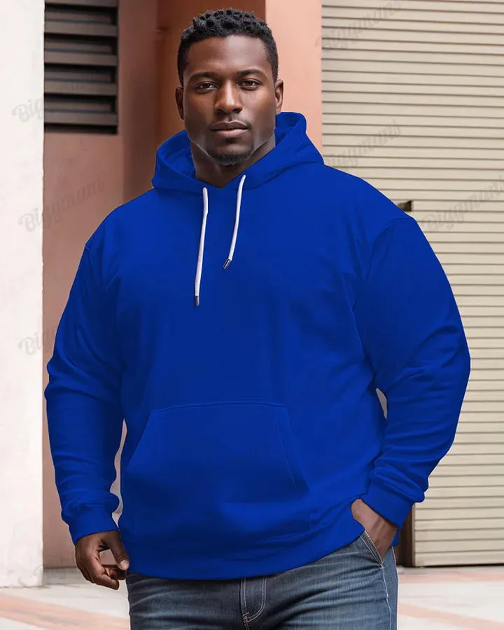 Men's Classic Casual Plus Size Solid Color Hoodie sold by Biggmans product image thumbnail 2