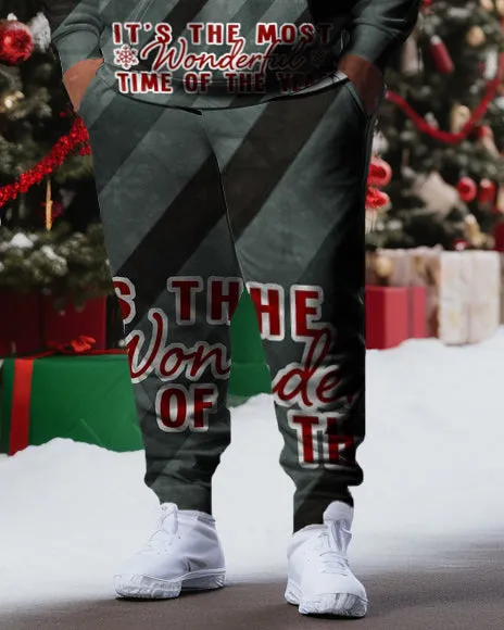 Men's Plus Size Merry Christmas Twill Hoodie Set of Two sold by Biggmans product image thumbnail 3