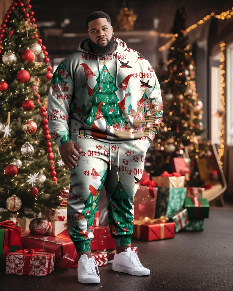 Men's Big & Tall Christmas Tree Forest Graffiti Hoodie Set of Two sold by Biggmans