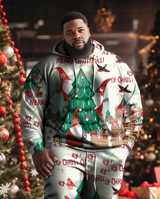 Men's Big & Tall Christmas Tree Forest Graffiti Hoodie Set of Two sold by Biggmans product image thumbnail 2