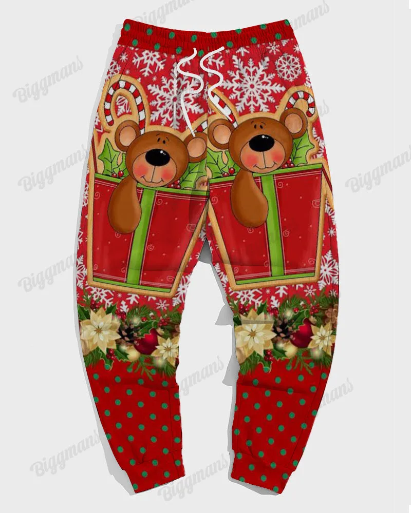 Big & Tall Guy's Christmas Snow Bear Hoodie and Sweatpants Set sold by Biggmans product image thumbnail 5