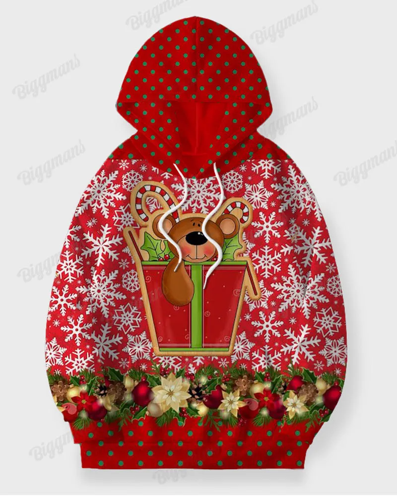 Big & Tall Guy's Christmas Snow Bear Hoodie and Sweatpants Set sold by Biggmans product image thumbnail 4