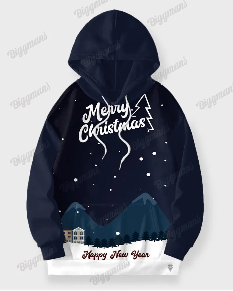 Men's Big & Tall Merry Christmas Snowdrift Hoodie and Sweatpants Set sold by Biggmans product image thumbnail 2