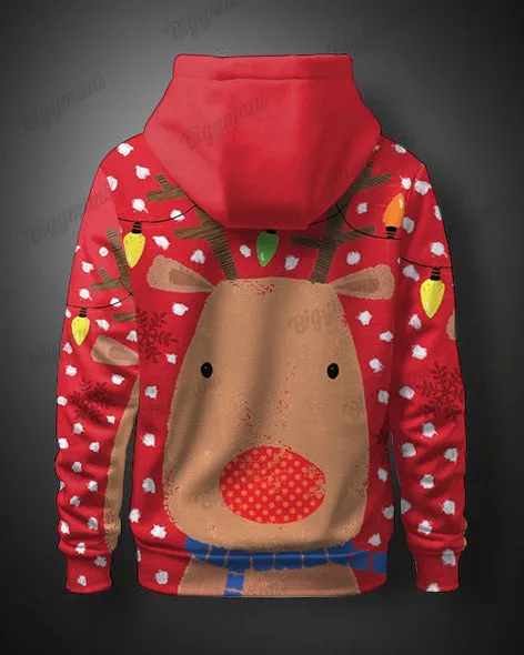 Big Guys Polka Dot Elk Christmas Hoodie & Pants Two Piece Set sold by Biggmans product image thumbnail 5
