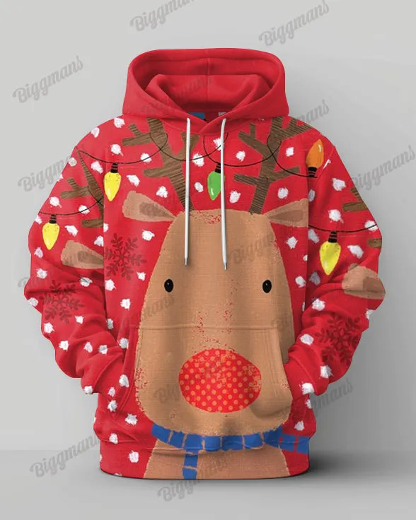Big Guys Polka Dot Elk Christmas Hoodie & Pants Two Piece Set sold by Biggmans product image thumbnail 3