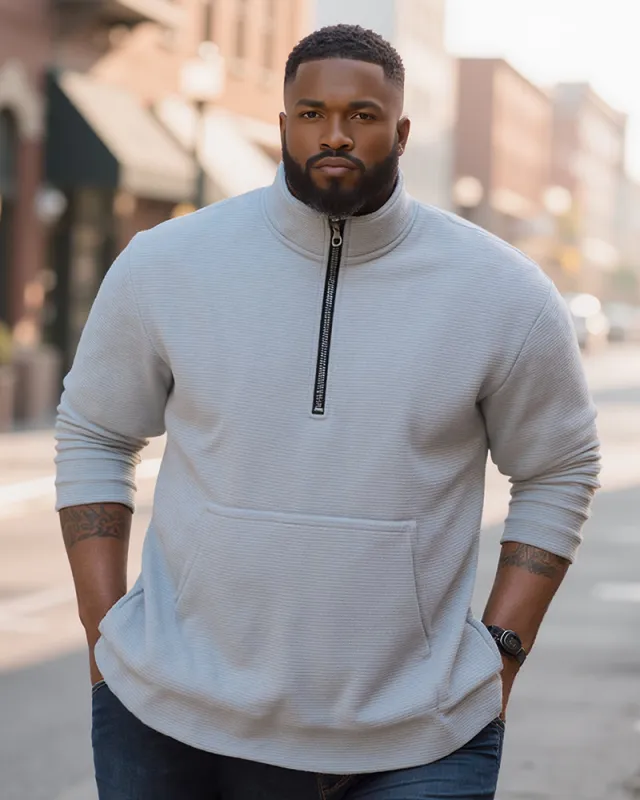 S-3XL Casual Sweat Collar Zipper Warm Outdoor Mountaineering Sweat sold by Biggmans