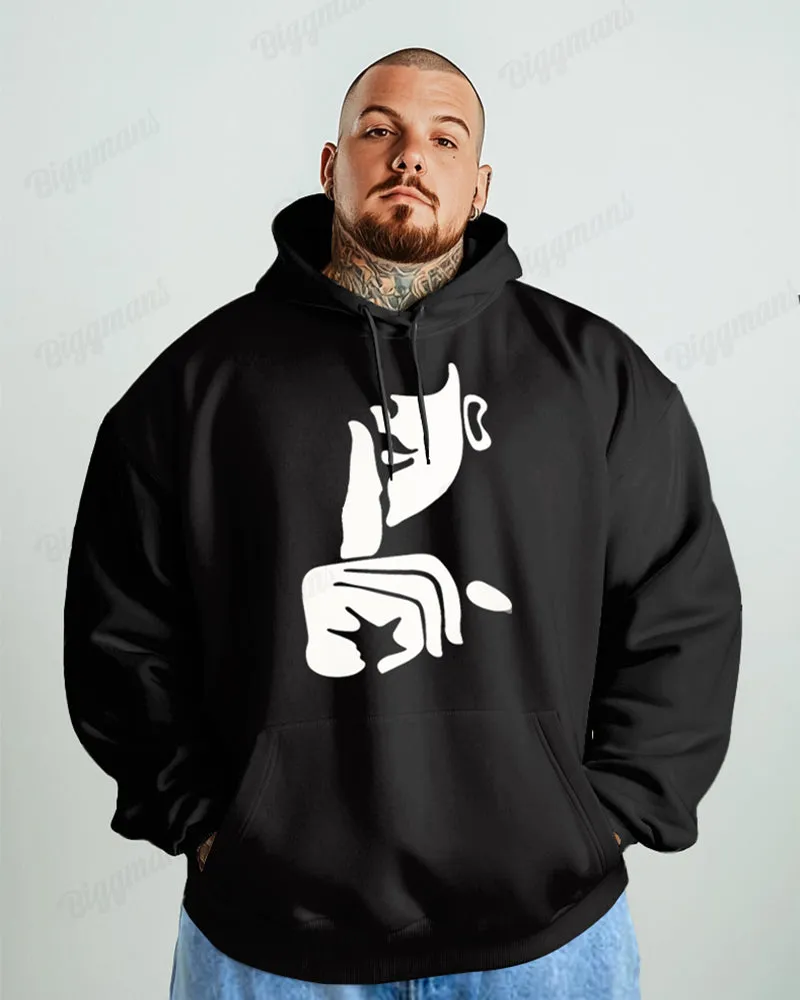 Forbidden Abstract Printed Oversized Cotton Hoodie sold by Biggmans