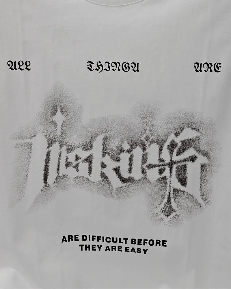 L-2XL Street Fashion White Chain Gothic Hee Letter Printed Round Neck Sleeveless Vest sold by Biggmans product image thumbnail 4