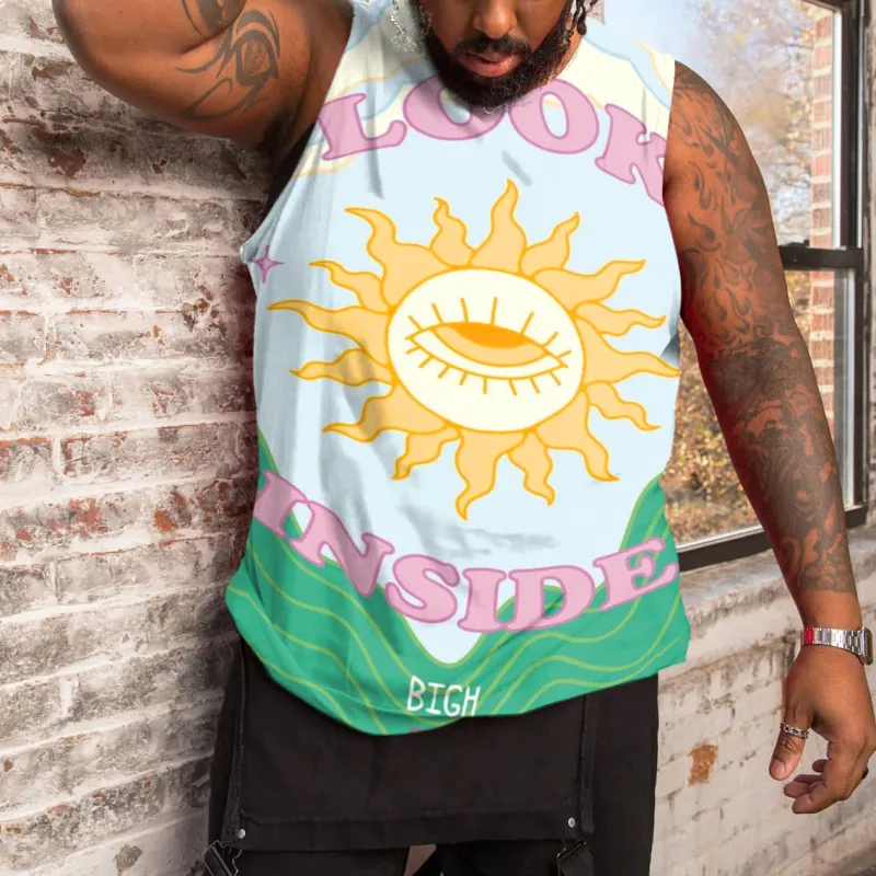Men's Look Inside Sun Fresh Plus Size Vest sold by Biggmans