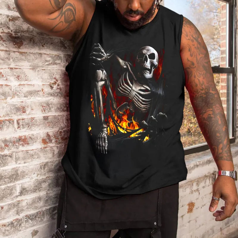 Plus Size Men's Print Tank Top sold by Biggmans