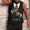 Plus Size Men's Print Tank Top sold by Biggmans
