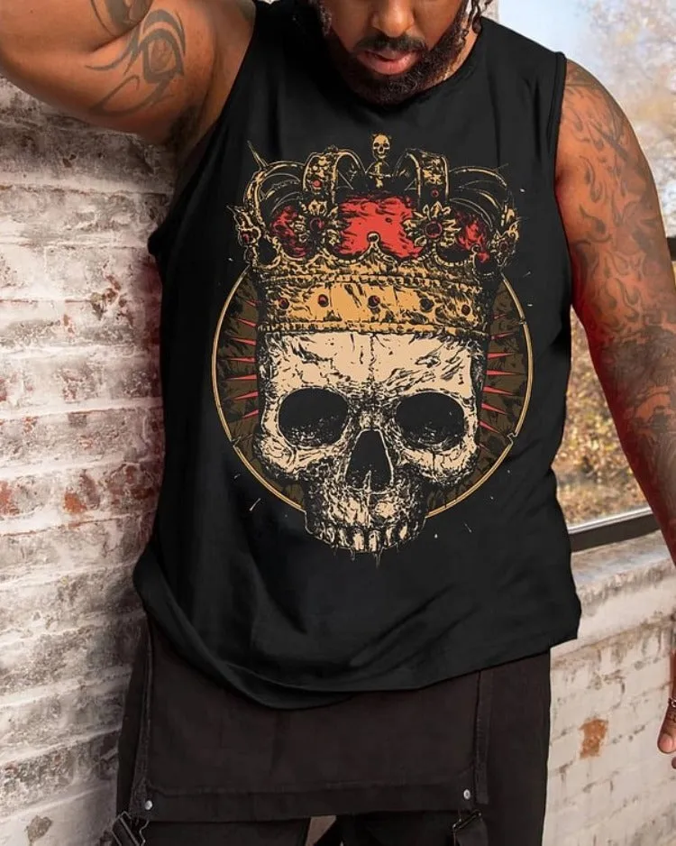 Men's Skull Print Tank Top sold by Biggmans
