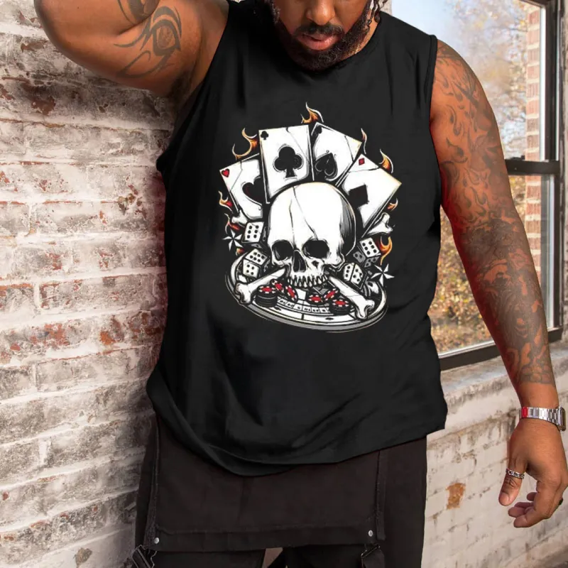 Plus Size Men's Print Tank Top sold by Biggmans