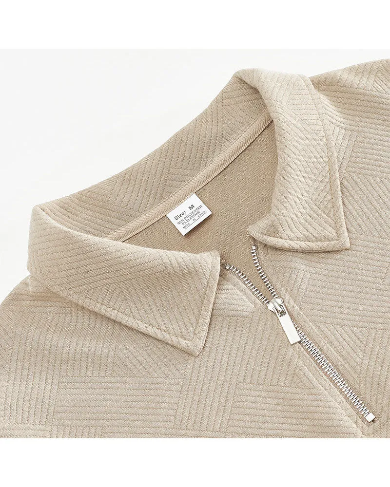 S-3XL Simple Solid Color Half-Zipper Lar Long Sleeve Sweatshirt sold by Biggmans product image thumbnail 3