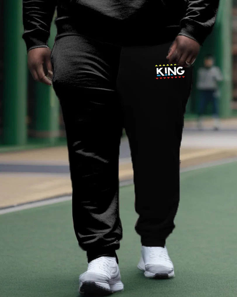 Men's Plus Geometric King Tech Hoodie Set sold by Biggmans product image thumbnail 3