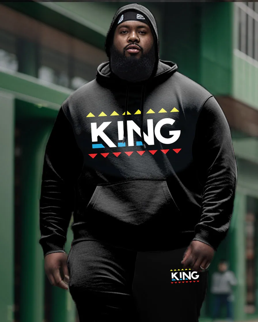 Men's Plus Geometric King Tech Hoodie Set sold by Biggmans product image thumbnail 2