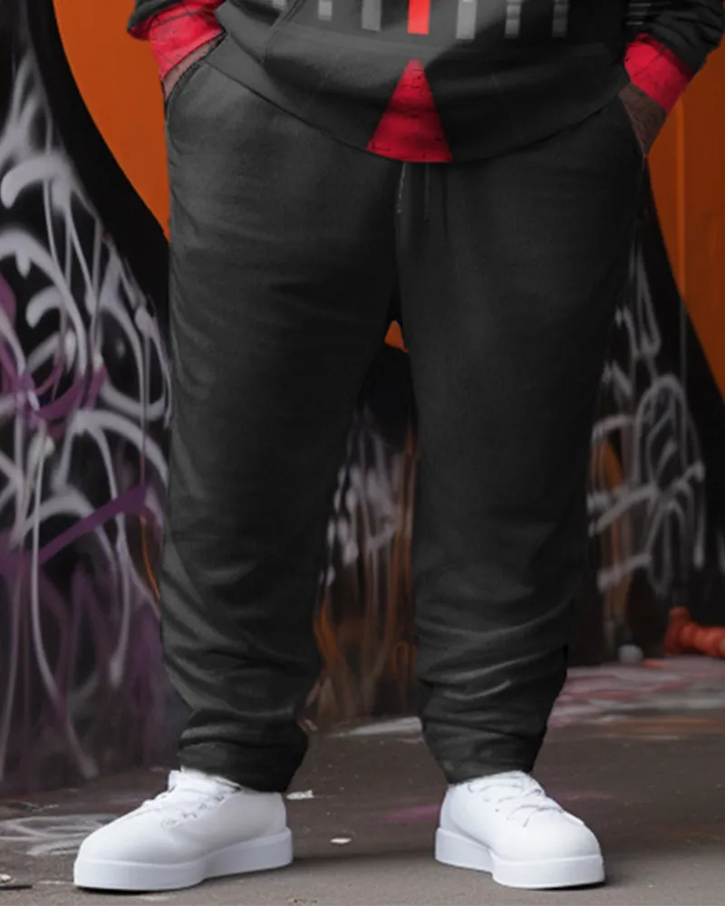 Men's Personalized Cosplay Plus Size Colorblock Hoodie Two-Piece Set sold by Biggmans product image thumbnail 3