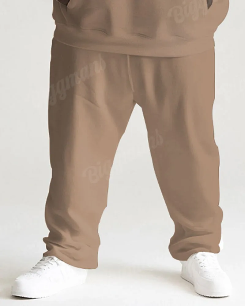 Men's Daily Casual Khachi Alphabet Print Plus Size Hoodie Suit sold by Biggmans product image thumbnail 3