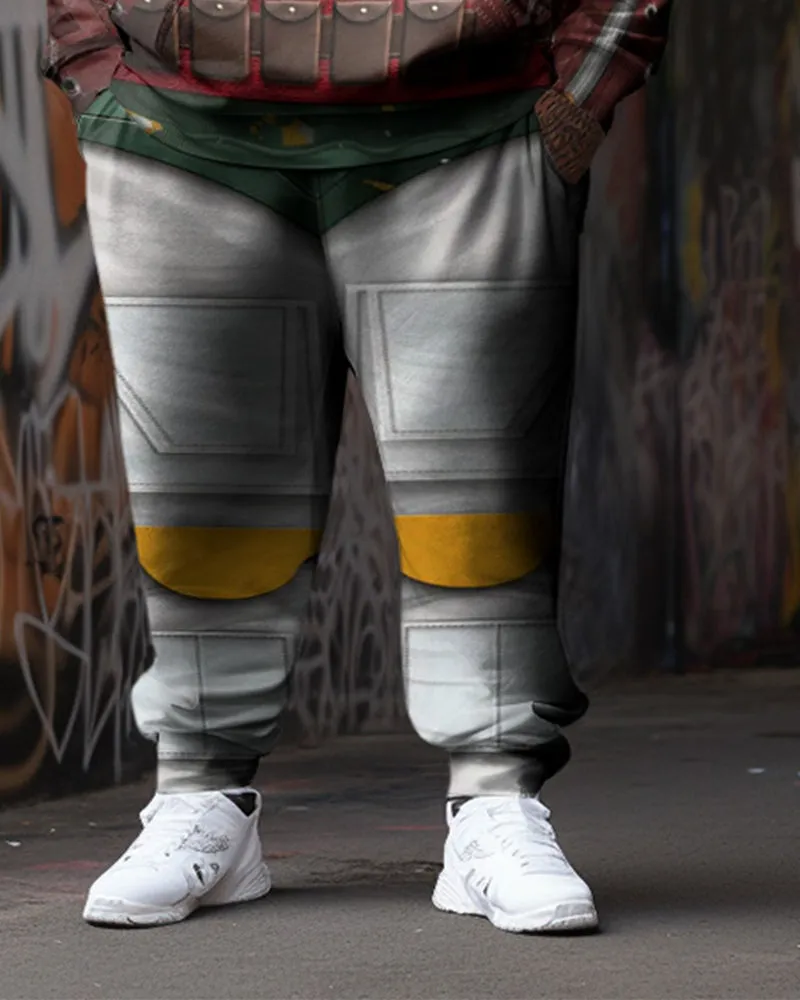 Plus Size Men's Cosplay Art Abstract Sweater Two-Piece Set sold by Biggmans product image thumbnail 3