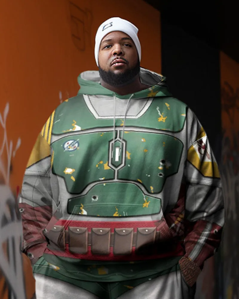 Plus Size Men's Cosplay Art Abstract Sweater Two-Piece Set sold by Biggmans product image thumbnail 2