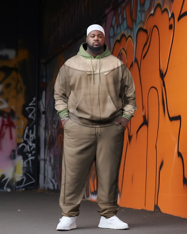 Funny Sloth Men's Plus Size Cosplay Hoodie Two-Piece Set sold by Biggmans