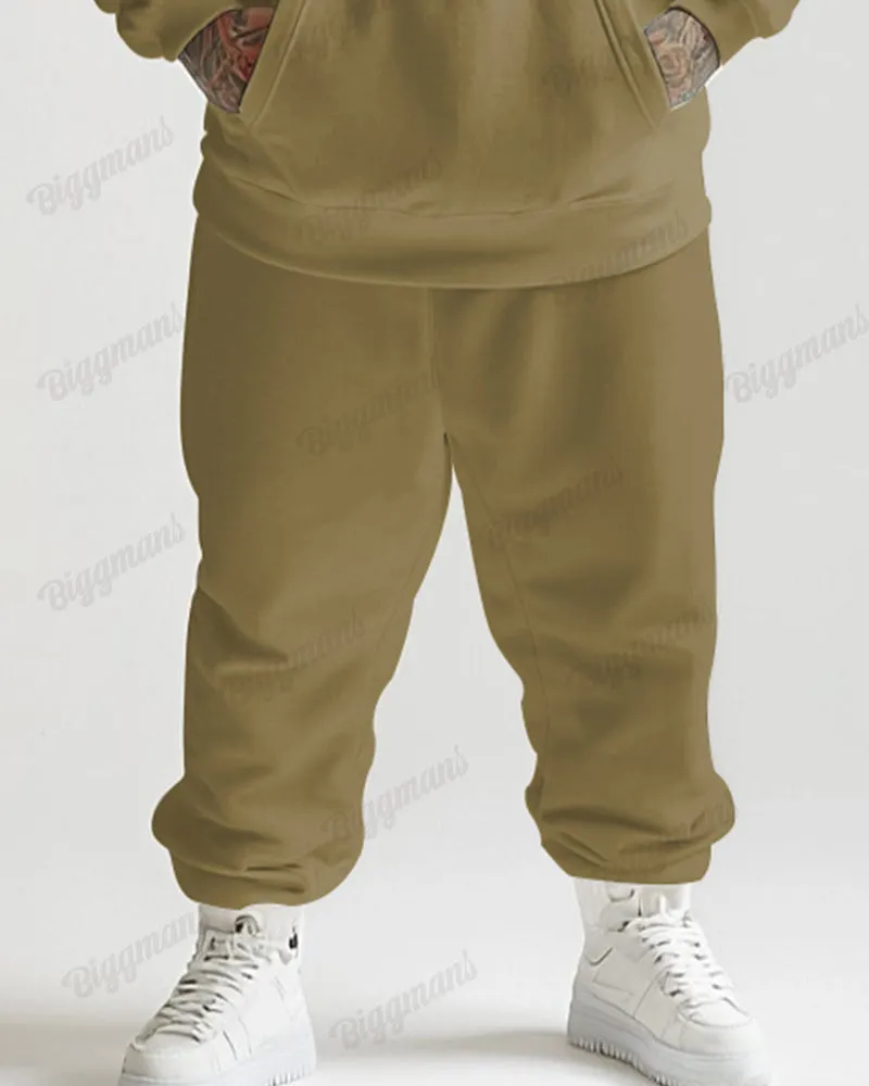 Fashionable Simple Large Letter Cloth Color Printed Plus Size Hoodie Suit sold by Biggmans product image thumbnail 3