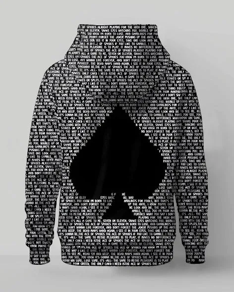 Men's Plus Size Casual Classic Alphabet Poker Hoodie Two-Piece Set sold by Biggmans product image thumbnail 4