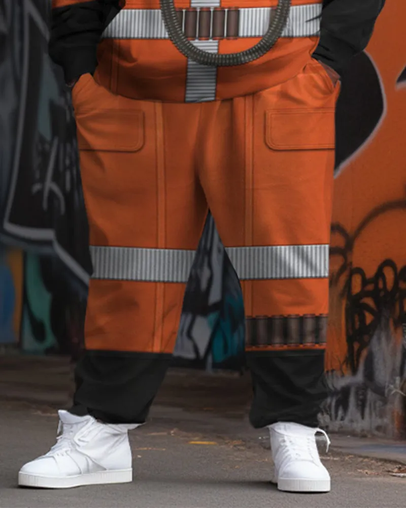 Big & Tall Men's Cosplay Robot Abstract Sweater Two-Piece Set sold by Biggmans product image thumbnail 3