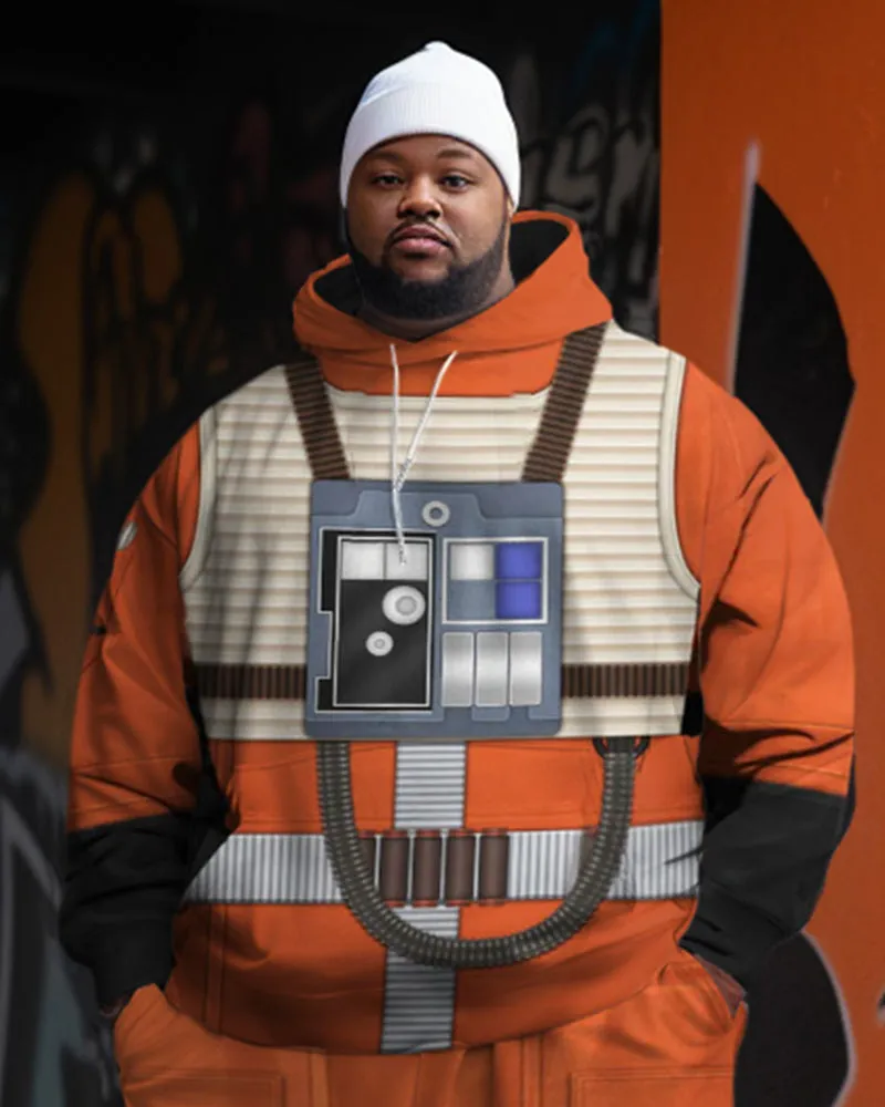 Big & Tall Men's Cosplay Robot Abstract Sweater Two-Piece Set sold by Biggmans product image thumbnail 2