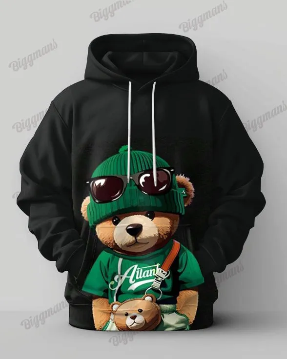 Men's Brown Bear Print Pocket Big & Tall Hoodie Set sold by Biggmans product image thumbnail 2