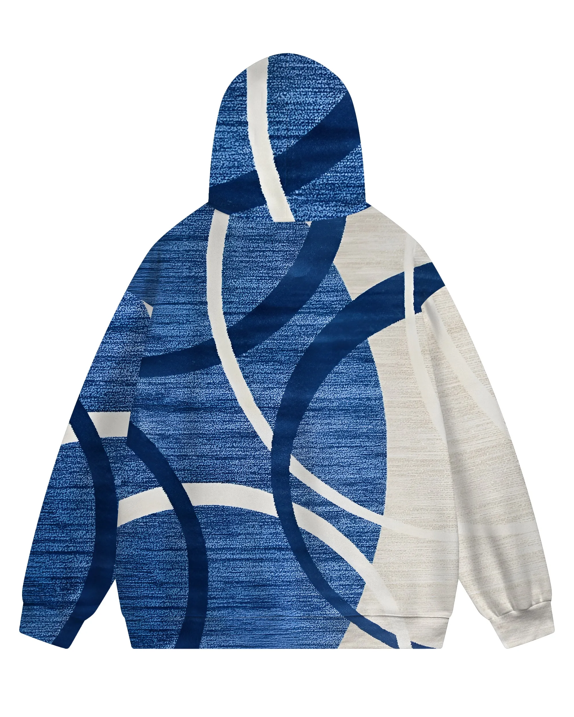 Men's Big & Tall Casual Hip Hop Blue Graphic Hoodie Two-Piece Set sold by Biggmans product image thumbnail 4