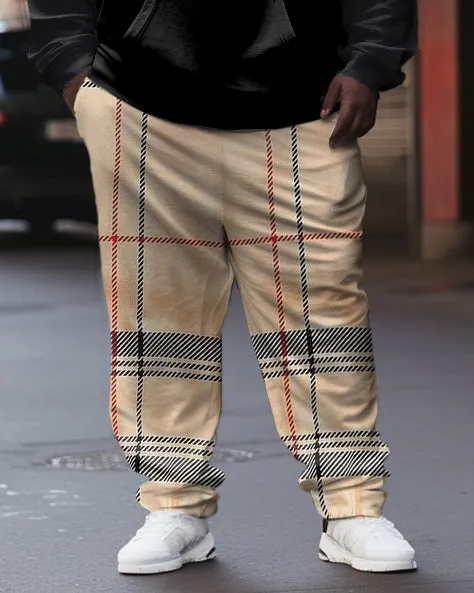 Big & Tall Men's Striped Plaid Brown Bear Hoodie Set of Two sold by Biggmans product image thumbnail 3