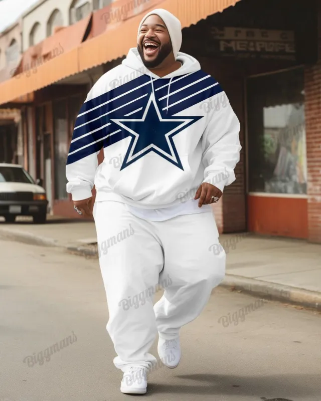 Men's Cow Boy Print Big & Tall Hoodie Set | Biggmans sold by Biggmans