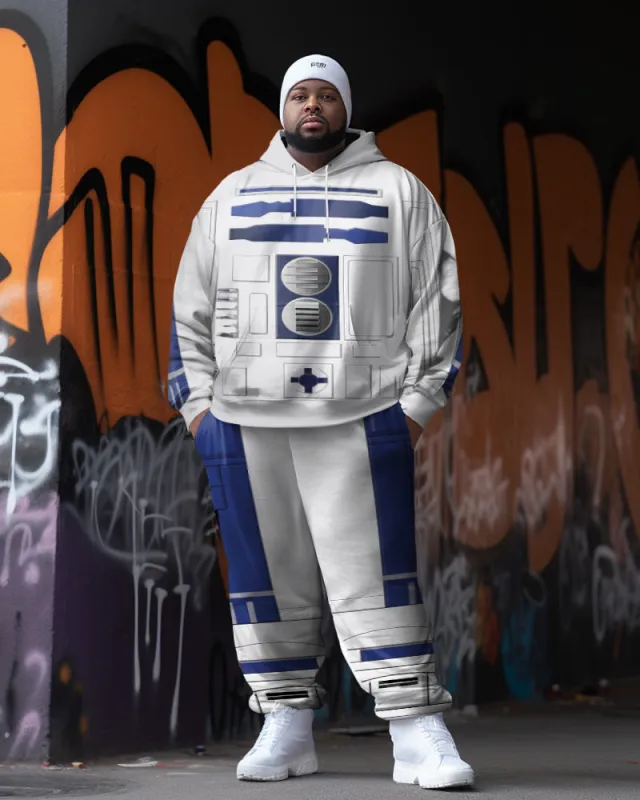 Cosplay Big & Tall Men's Art Abstract Hoodie Pants Lounge Two-Piece Set sold by Biggmans