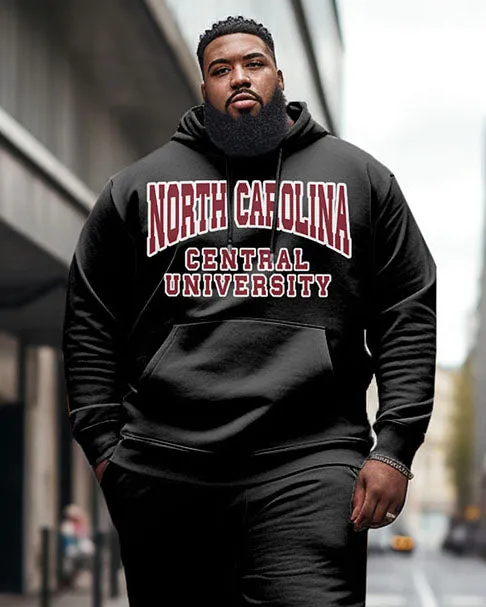 Men's Plus Size North Carolina Central University Style Hoodie and Sweatpants Two Piece Set sold by Biggmans product image thumbnail 2