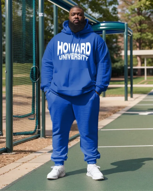 Men's Big & Tall Howard University Hoodie and Sweatpants Two Piece Set sold by Biggmans