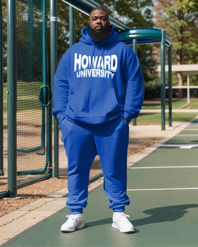 Men's Big & Tall Howard University Hoodie and Sweatpants Two Piece Set sold by Biggmans