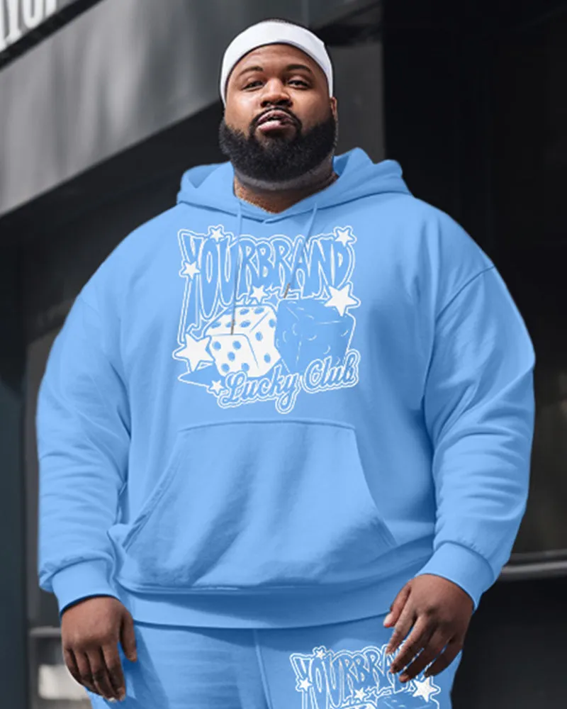 Men's Big and Tall Dice Stars lucky Club Hoodie Two-Piece Set sold by Biggmans product image thumbnail 5