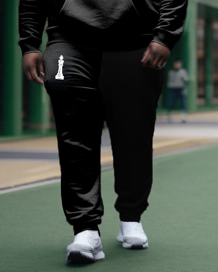 Men's Big and Tall Casual Black King Hoodie Set sold by Biggmans product image thumbnail 3