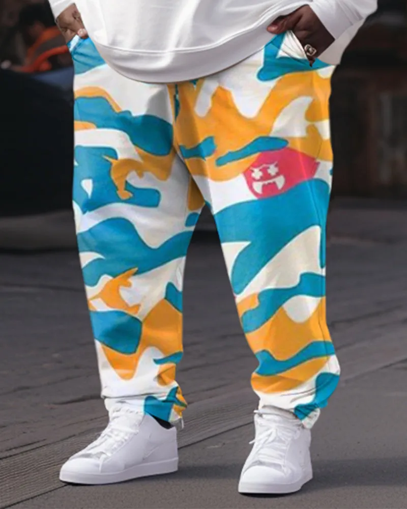 Men's Plus Size Camouflage Shark Sweatershirt Two-Piece Set sold by Biggmans product image thumbnail 3