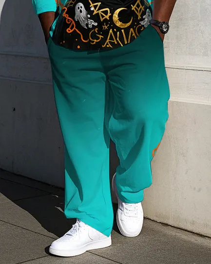 Big Guy's Casual Fierce Bear Theme Graffiti Bear Gradient Effect Long Sleeve Shirt Pants Set sold by Biggmans product image thumbnail 3