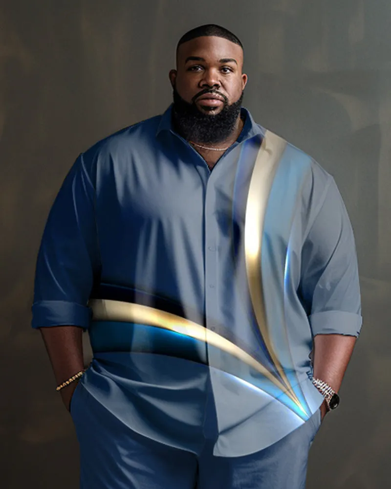 Men's Ombre Art Plus Size Long Sleeve Walking Set sold by Biggmans product image thumbnail 2