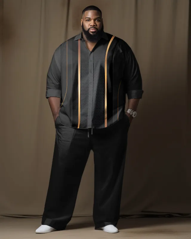 Big Guys Aurora Gradient Print Long Sleeve Walking Set sold by Biggmans